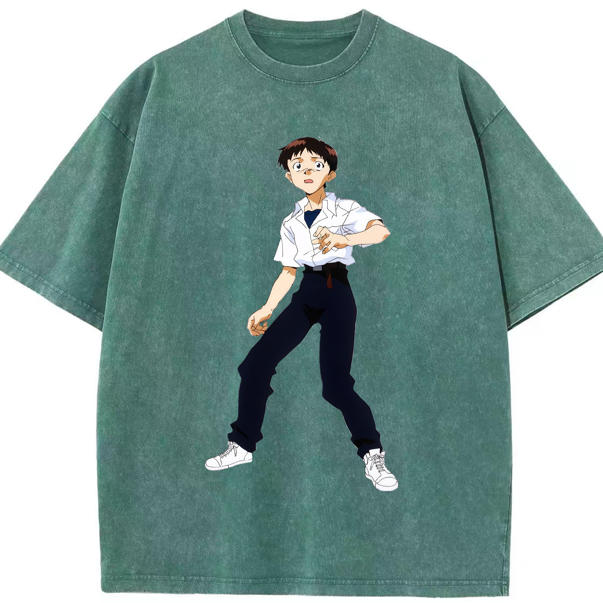 （画像用） EVA 新世紀エヴァンゲリオン 綿100% ヴィンテージ風 半袖Tシャツ（フロントプリント）